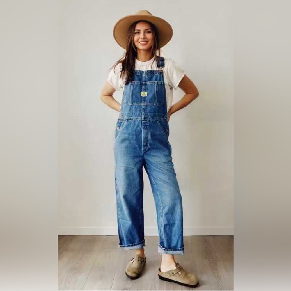 Blue Denim Overalls by Madepants. Size M.